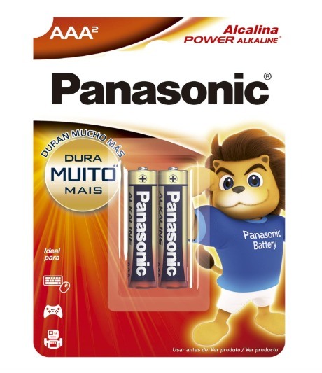 PILHA PANASONIC AAA ALCALINA